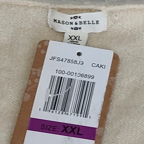 Mason and Belle striped sweater Stitch Fix super soft size XXL, NWT Cozycore - Picture 5 of 7